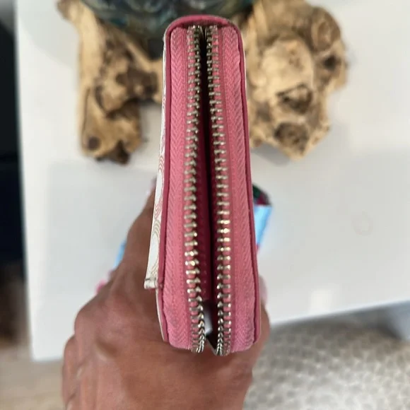 Coach Waverly Pastel Optic C Zip Around Wallet